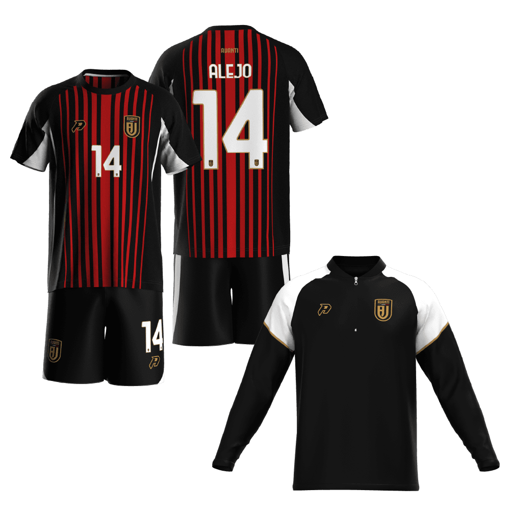Camiseta, short y buzo personalizados de un equipo